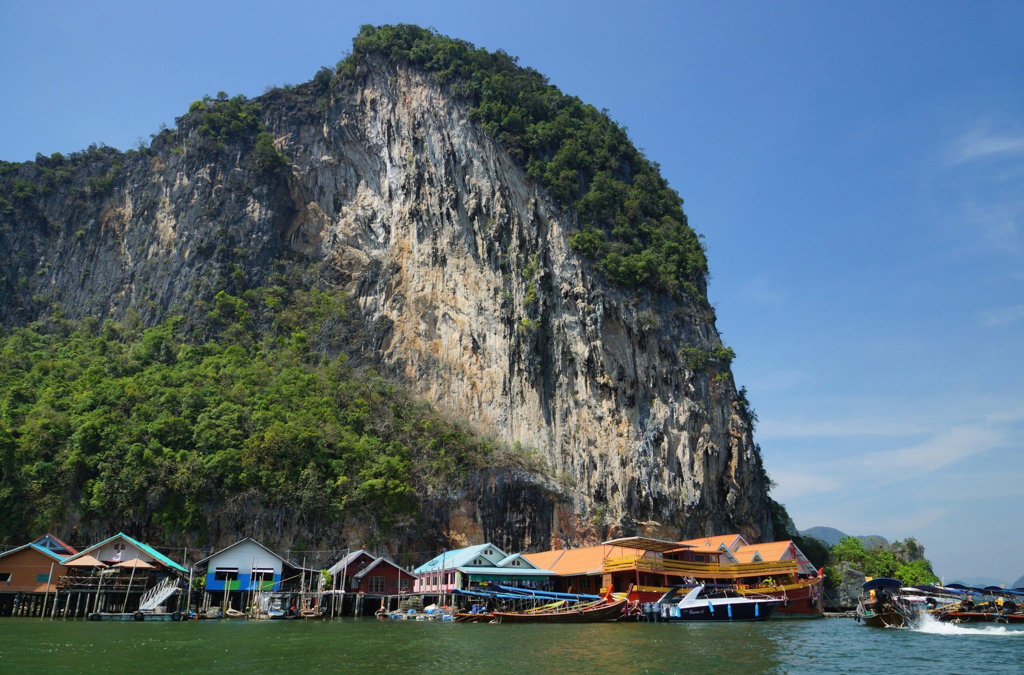 Village in Phang Nga Bay in Thailand.