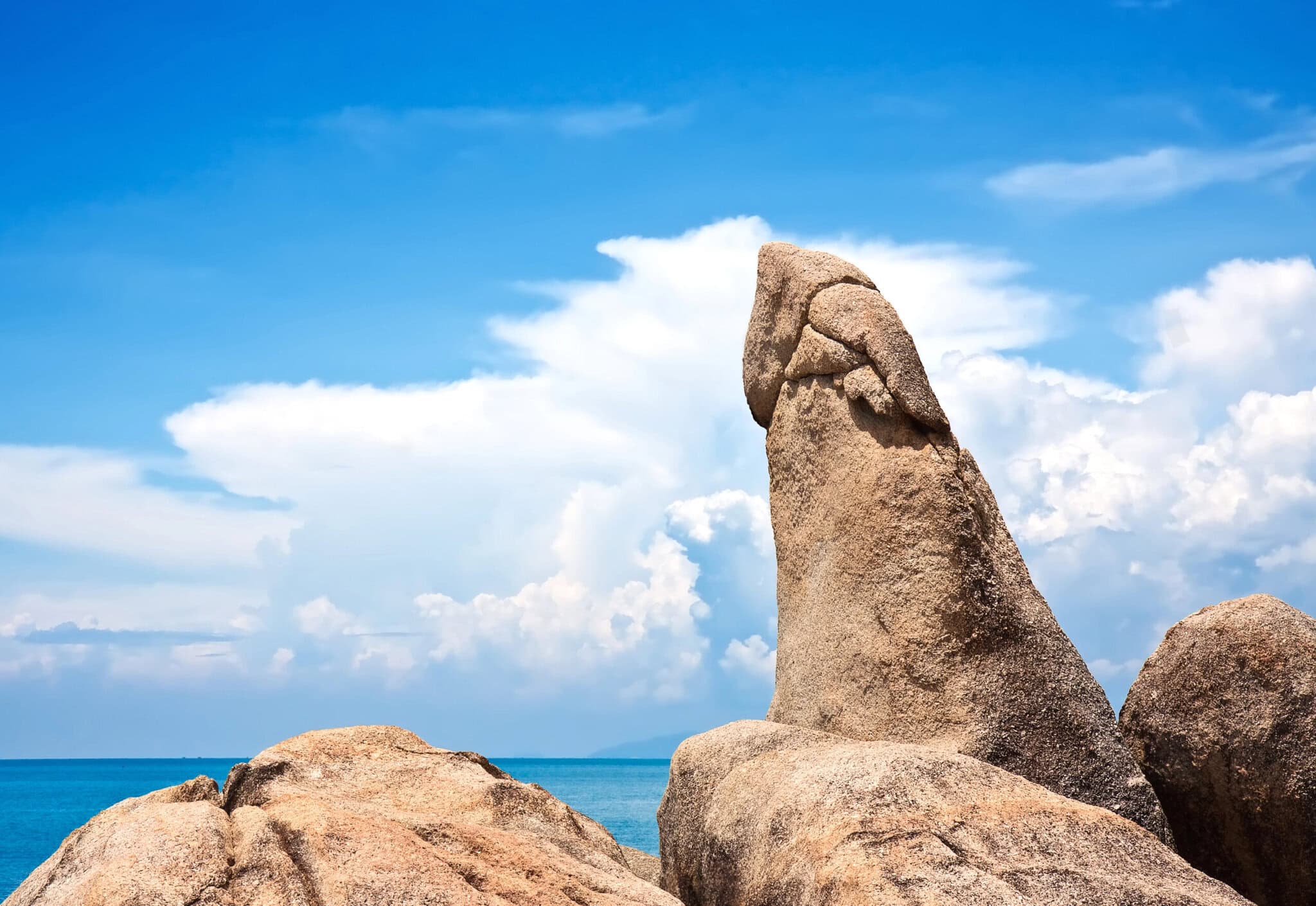 Famous Grandfather rock. Koh Samui, Thailand 
