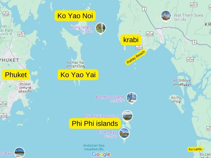 phuket area map